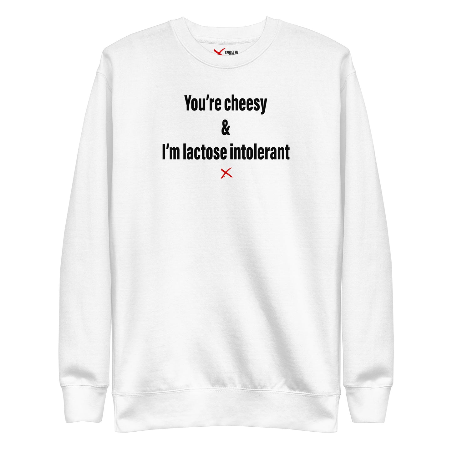 You're cheesy & I'm lactose intolerant - Sweatshirt
