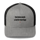 Everyone needs a starter marriage - Hat