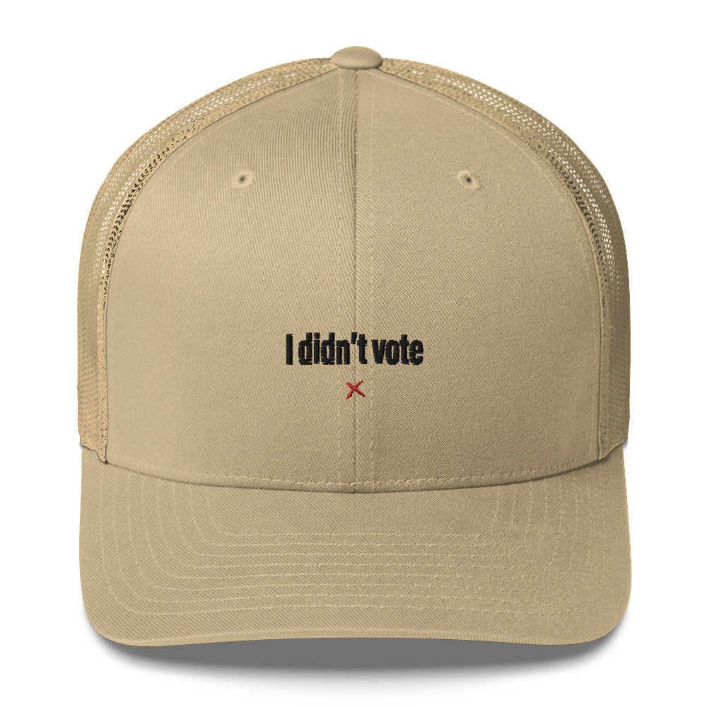 I didn't vote - Hat