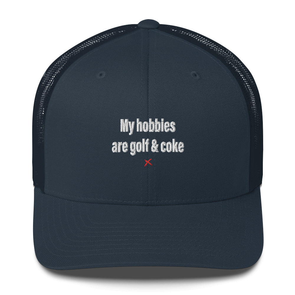 My hobbies are golf & coke - Hat