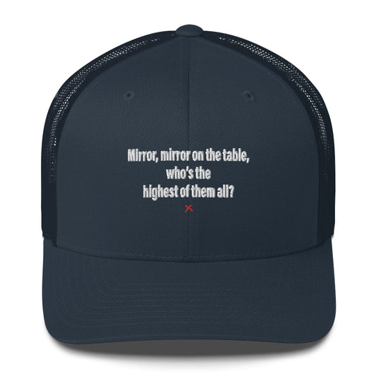 Mirror, mirror on the table, who's the highest of them all? - Hat