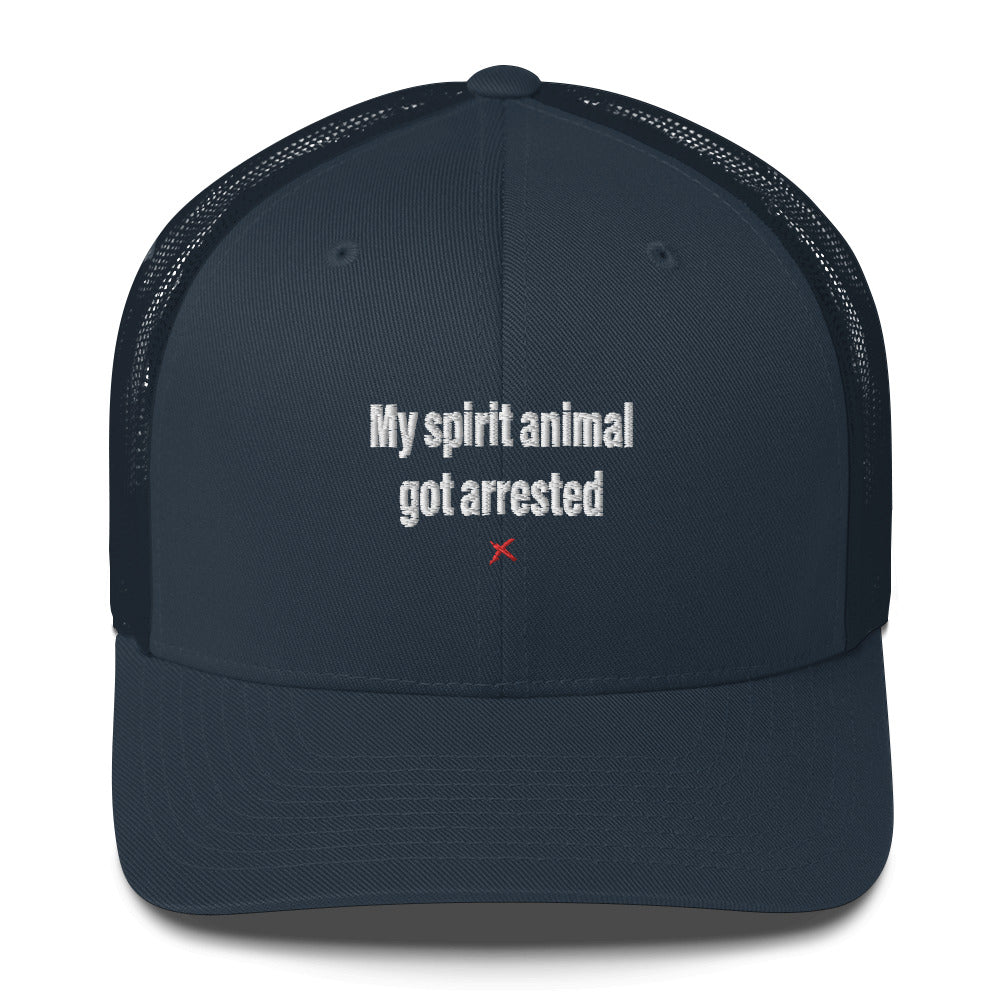 My spirit animal got arrested - Hat