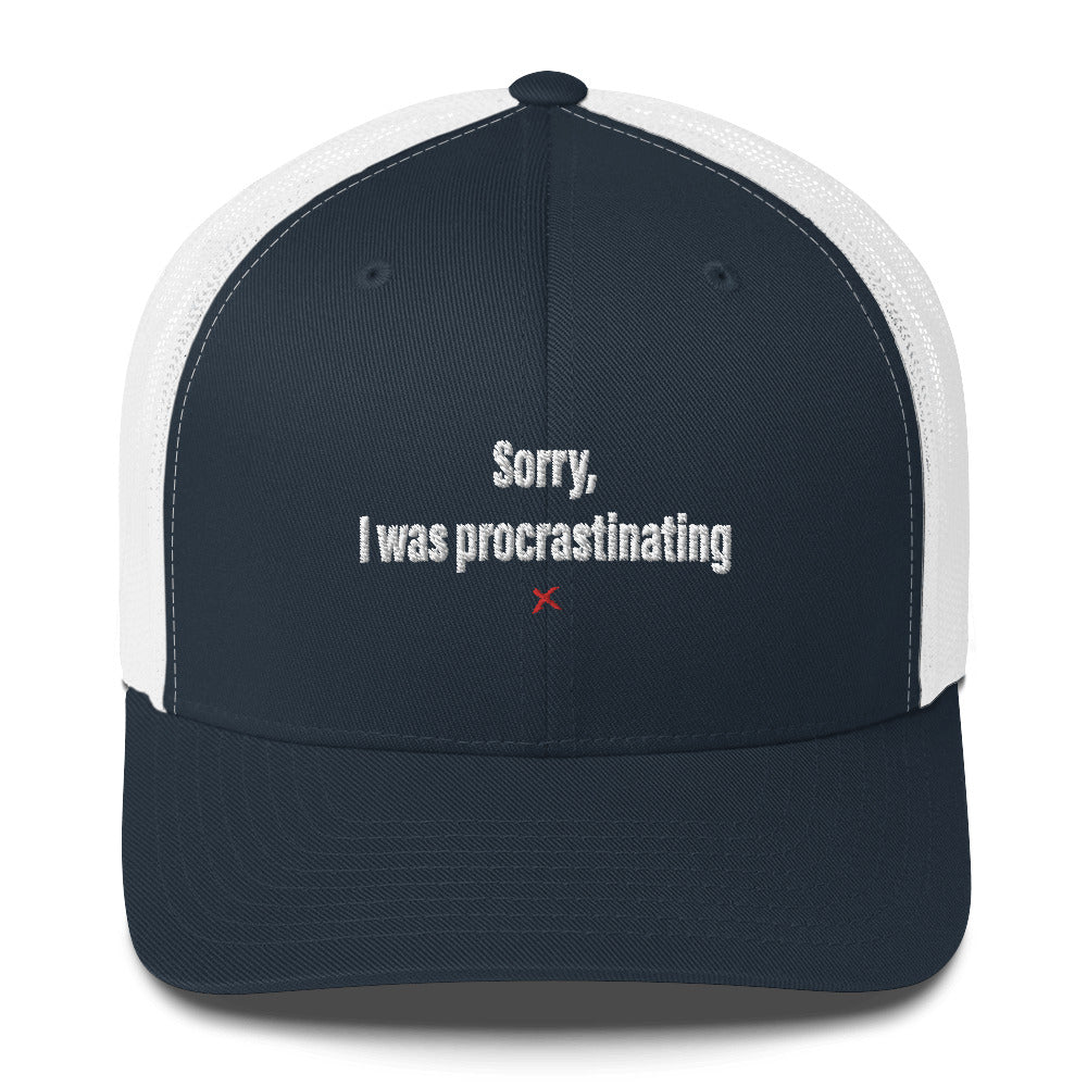 Sorry, I was procrastinating - Hat