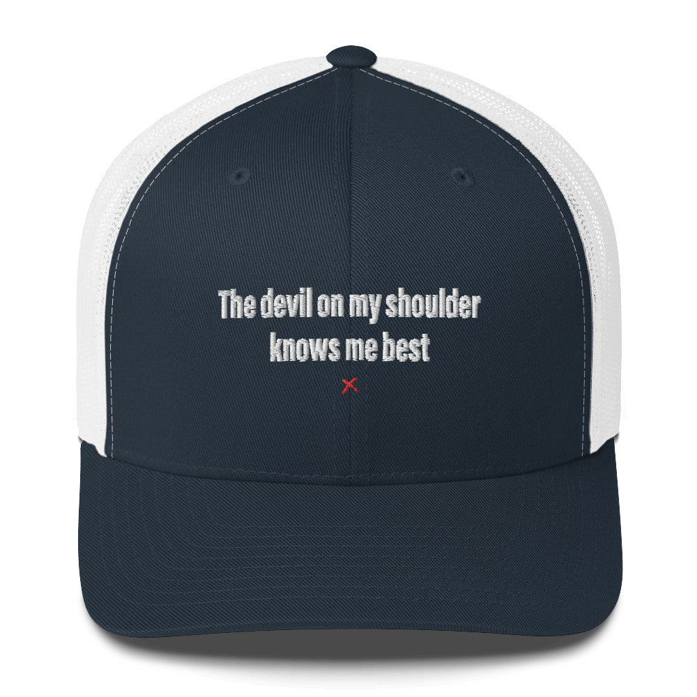 The devil on my shoulder knows me best - Hat