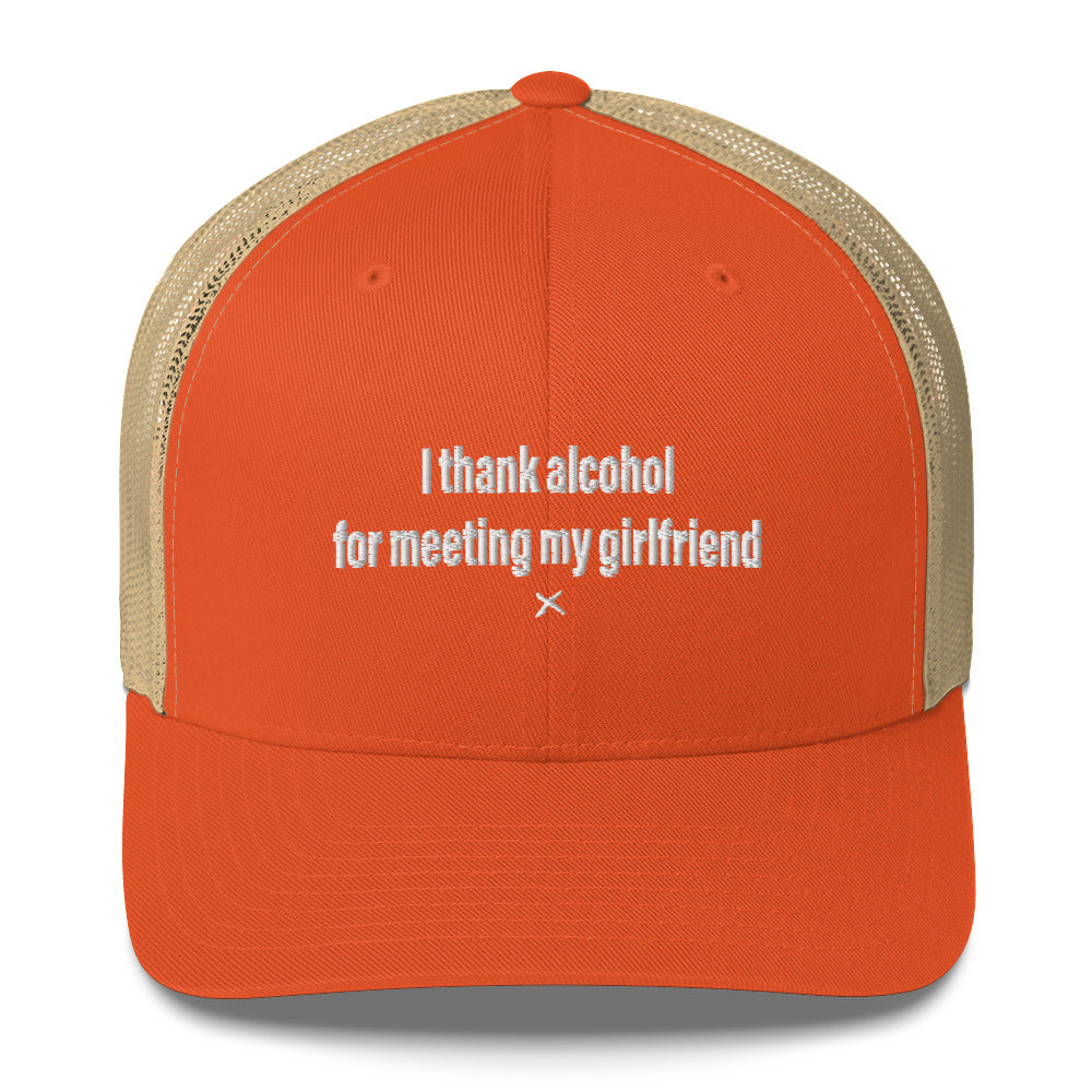 I thank alcohol for meeting my girlfriend - Hat