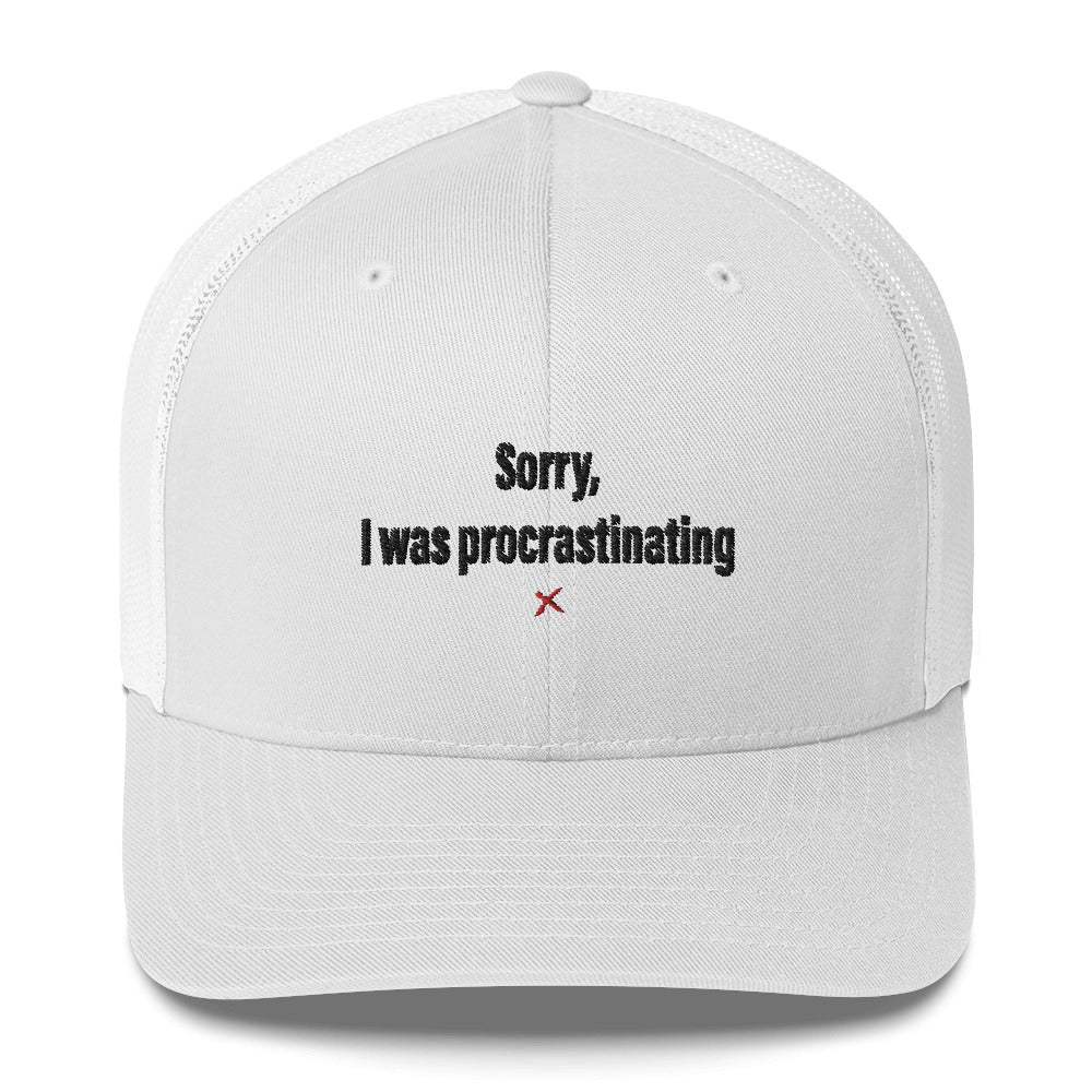 Sorry, I was procrastinating - Hat