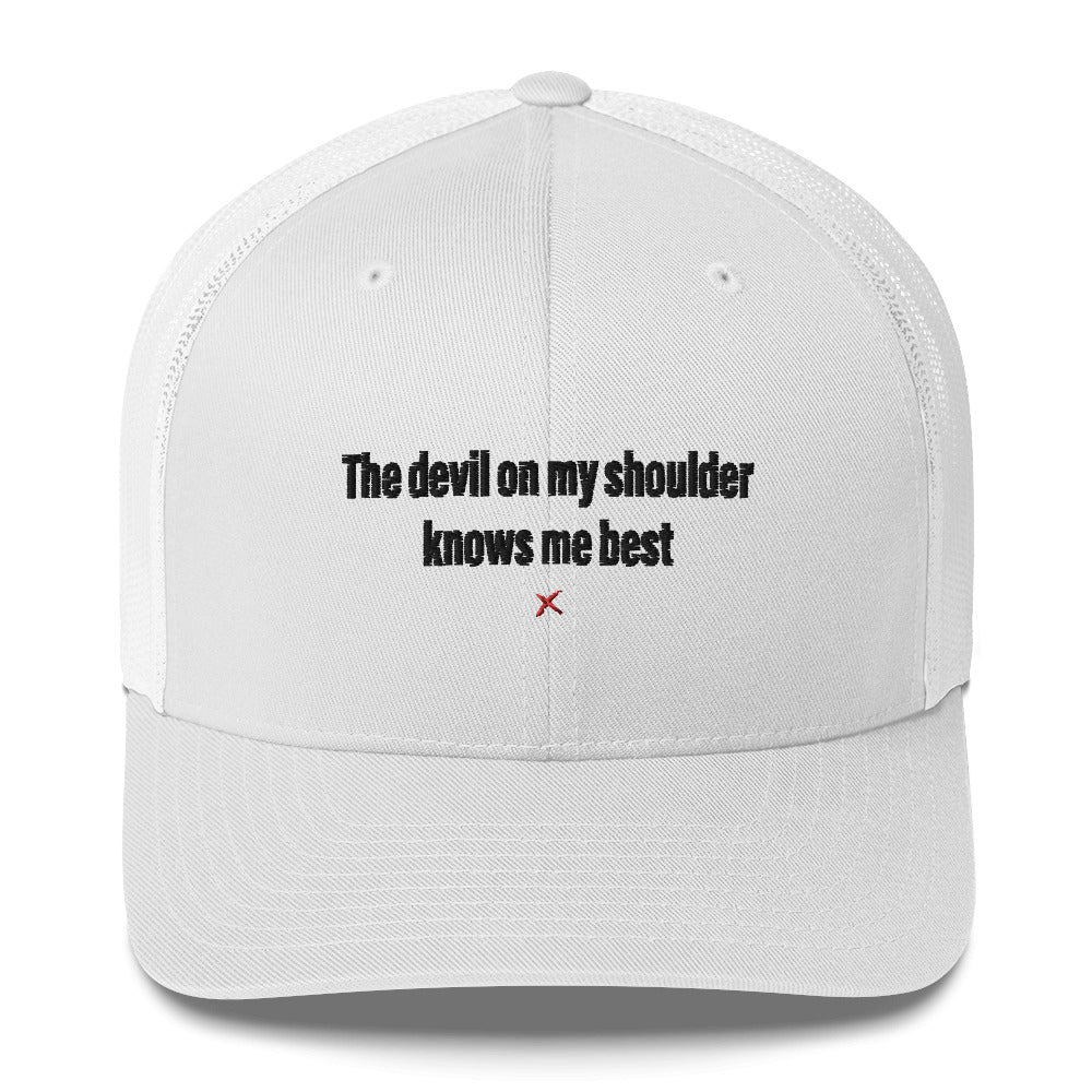 The devil on my shoulder knows me best - Hat