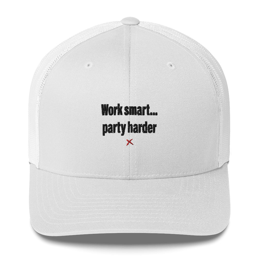 Work smart... party harder - Hat