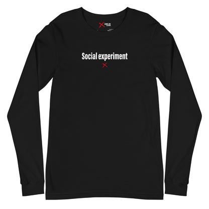 Social experiment - Longsleeve