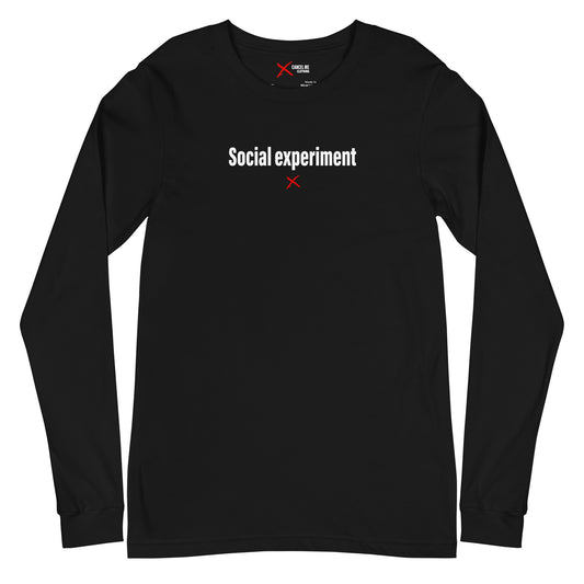 Social experiment - Longsleeve