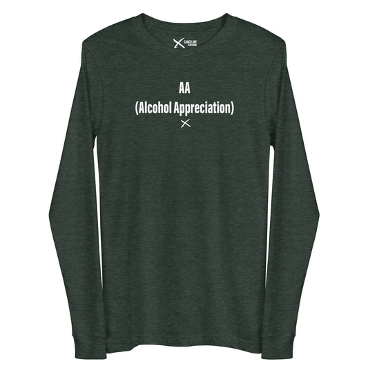 AA (Alcohol Appreciation) - Longsleeve