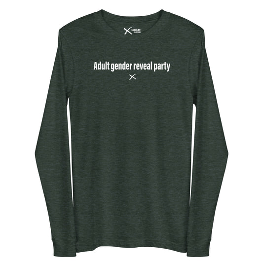 Adult gender reveal party - Longsleeve