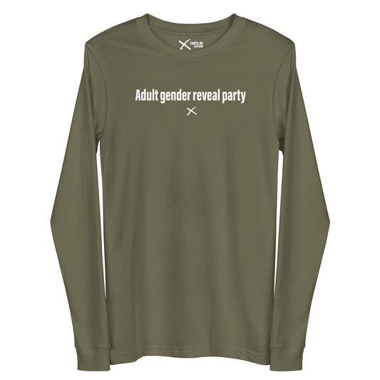 Adult gender reveal party - Longsleeve