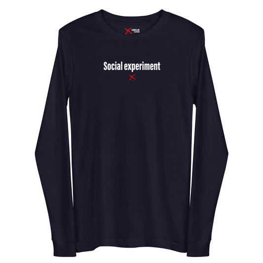 Social experiment - Longsleeve
