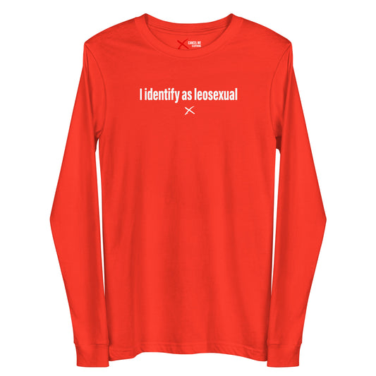 I identify as leosexual - Longsleeve