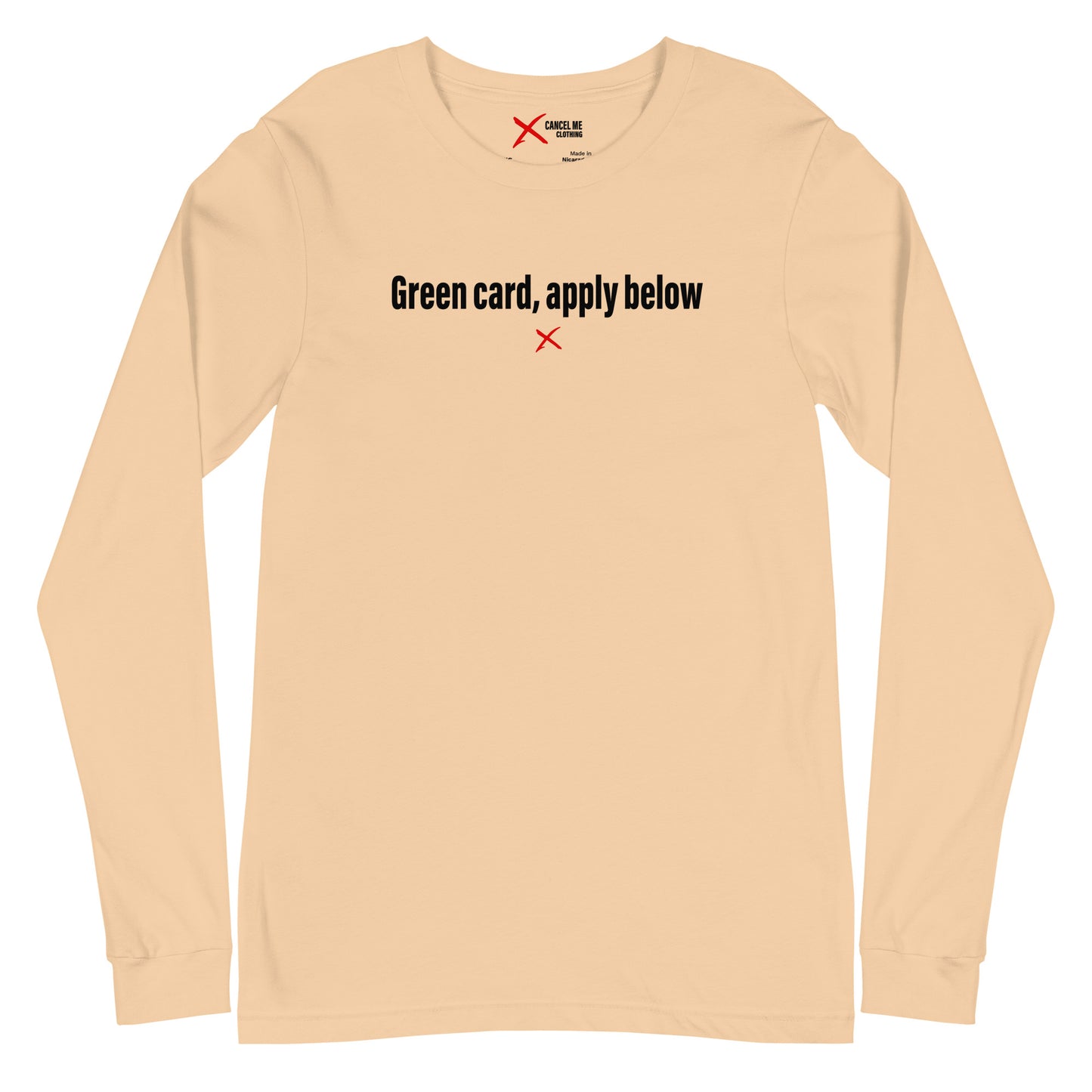 Green card, apply below - Longsleeve