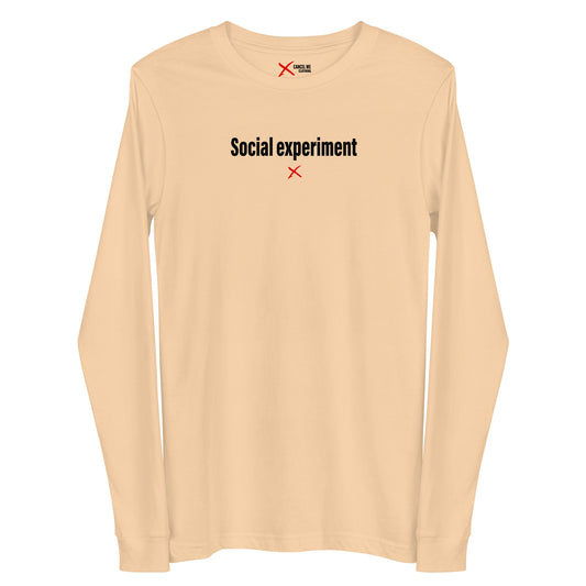 Social experiment - Longsleeve