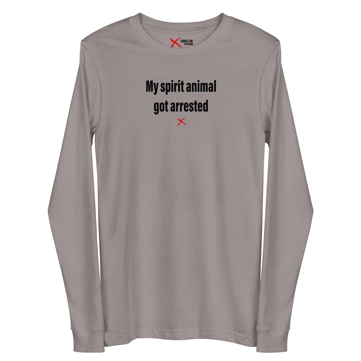 My spirit animal got arrested - Longsleeve