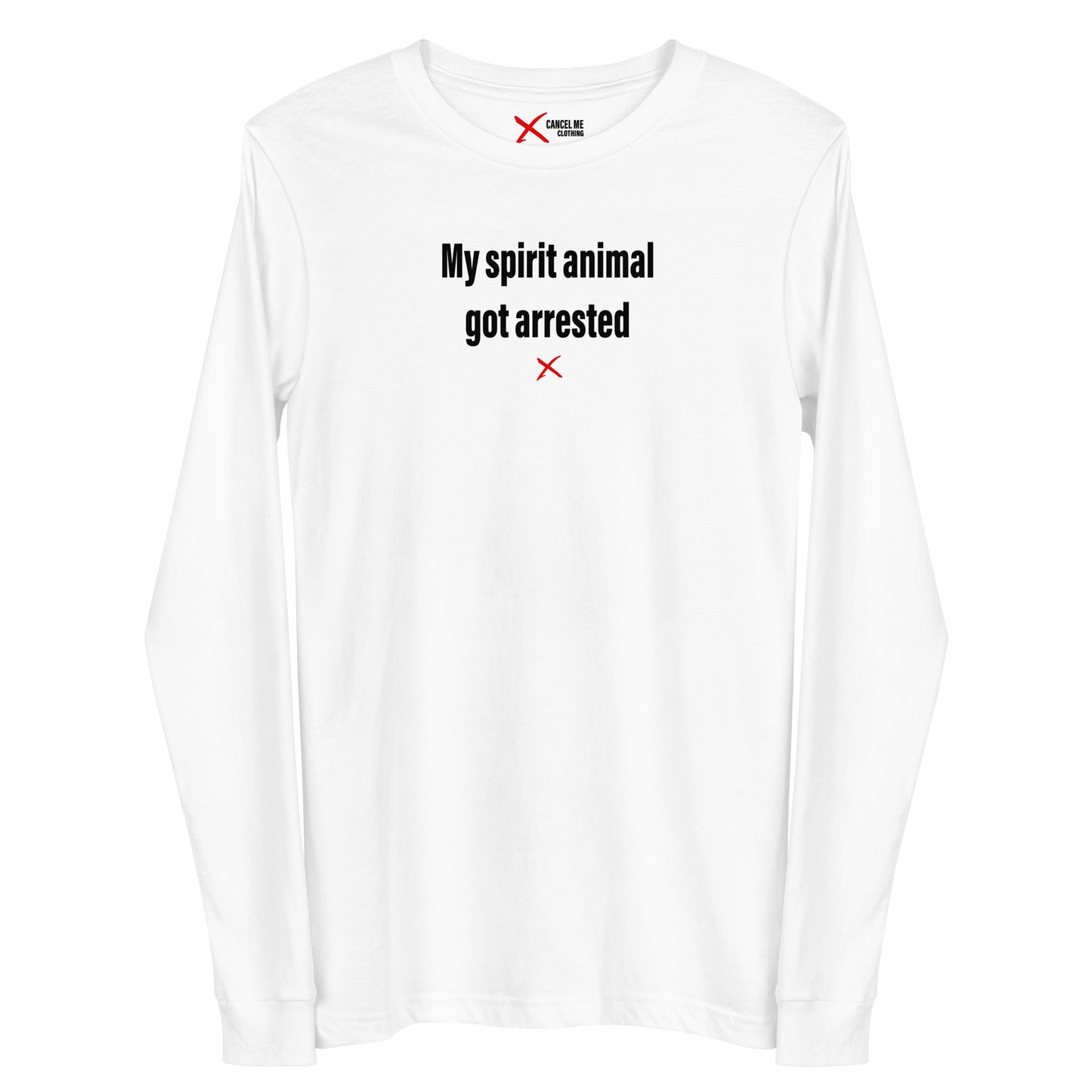 My spirit animal got arrested - Longsleeve