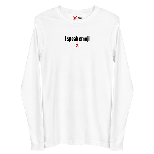 I speak emoji - Longsleeve