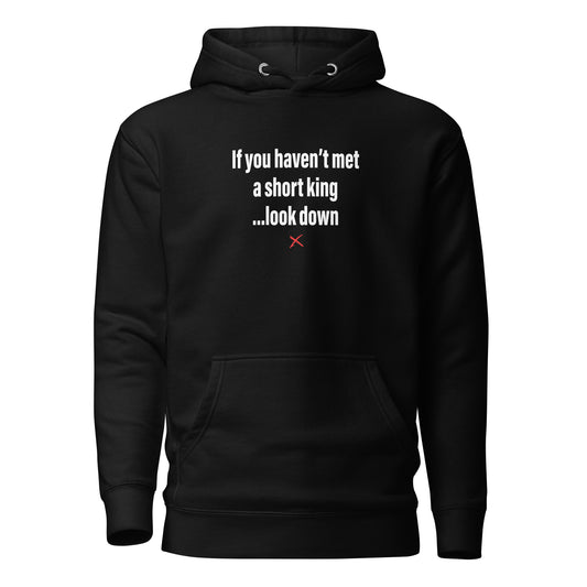 If you haven't met a short king ...look down - Hoodie