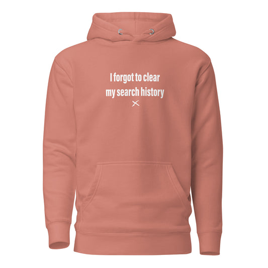 I forgot to clear my search history - Hoodie