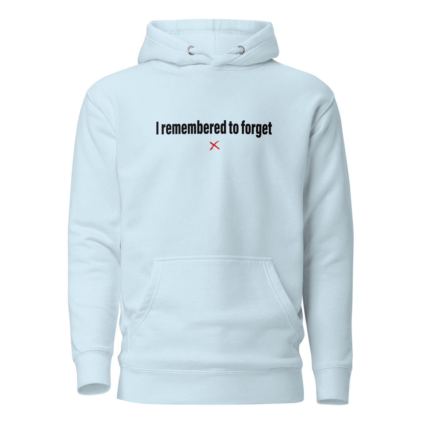 I remembered to forget - Hoodie
