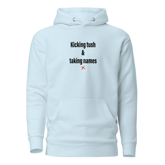 Kicking tush & taking names - Hoodie