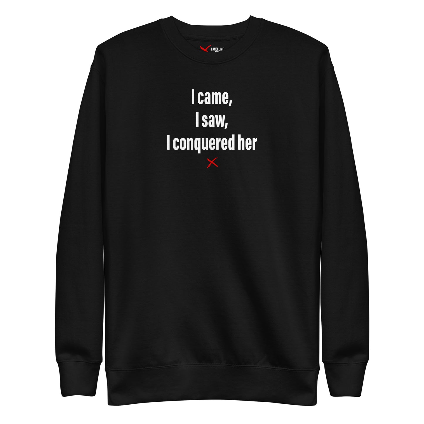 I came, I saw, I conquered her - Sweatshirt