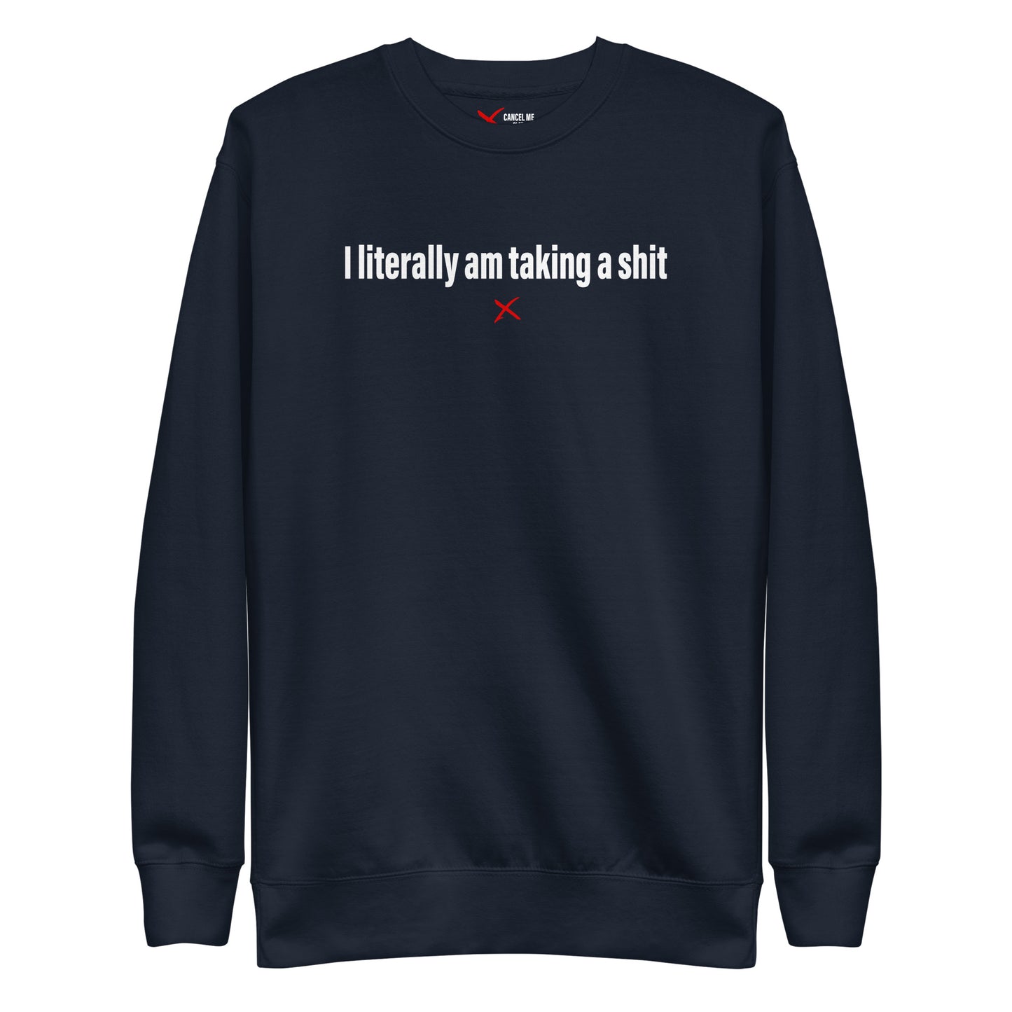 I literally am taking a shit - Sweatshirt