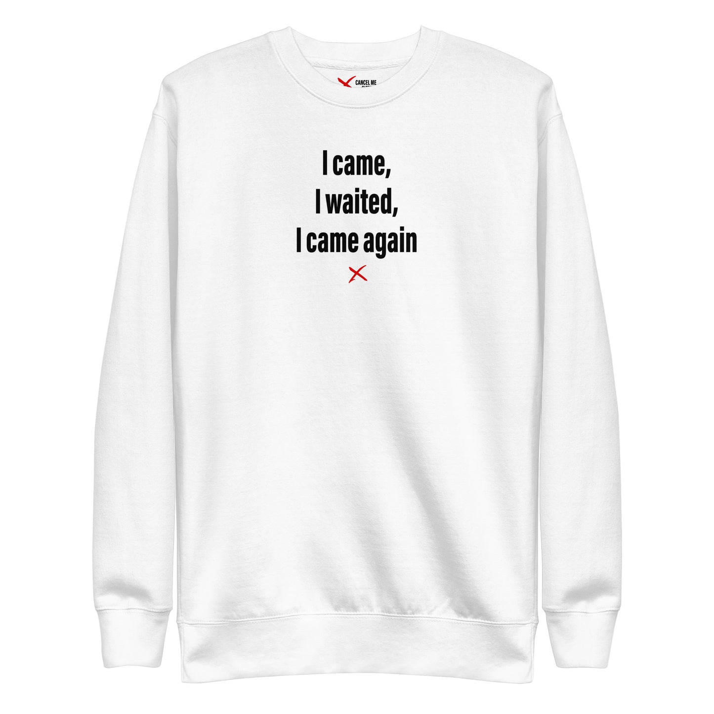 I came, I waited, I came again - Sweatshirt